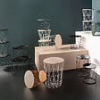 ATMOSPHERA - Table d'appoint "Kumi" noir D38cm - vignette