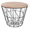 ATMOSPHERA - Table d'appoint "Kumi" noir D38cm - vignette
