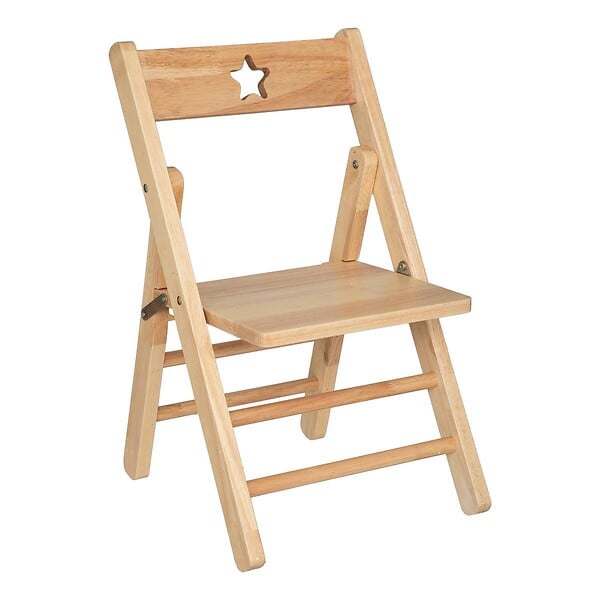 ATMOSPHERA - Chaise pliante enfant hévéa naturel - large