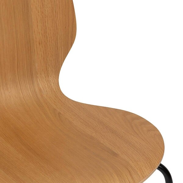 ATMOSPHERA - Chaise "Ouro" hévéa et chêne - large
