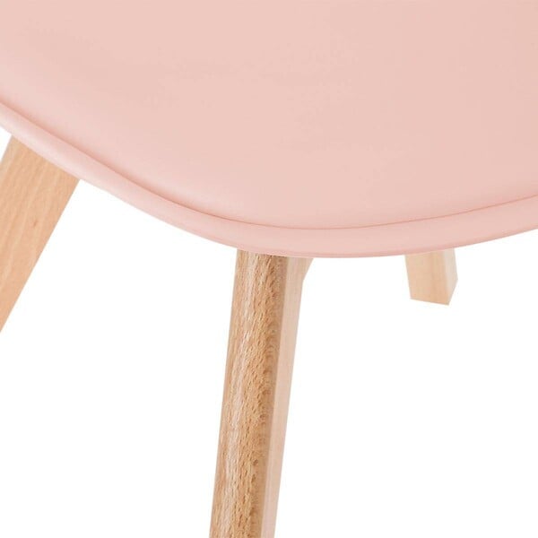 ATMOSPHERA - Chaise "Baya" pieds hêtre rose - large