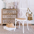 ATMOSPHERA - Chaise "Isak" hêtre et cannage blanc - vignette