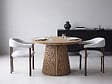 HABITAT ET JARDIN - Lot de 2 chaises de salle à manger imitation bois "Serelia" - Gris clair - vignette