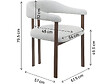HABITAT ET JARDIN - Lot de 2 chaises de salle à manger imitation bois "Serelia" - Gris clair - vignette