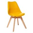 ATMOSPHERA - Chaise "Baya" pieds hêtre jaune - vignette