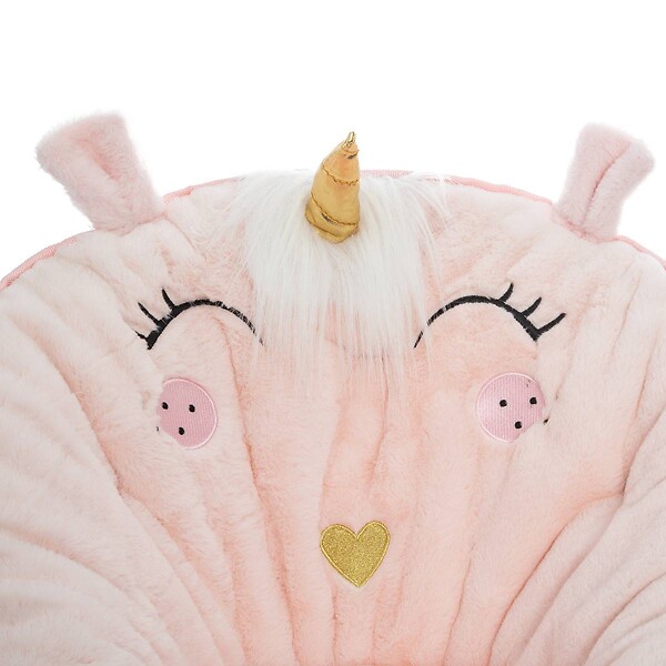 ATMOSPHERA - Fauteuil enfant pliant licorne rose clair - large
