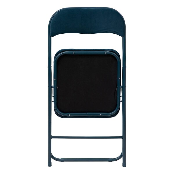 5 FIVE SIMPLY SMART - Chaise pliante en velours bleu - large