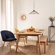 ATMOSPHERA - Chaise "Celeste" velours côtelé gris taupe - vignette