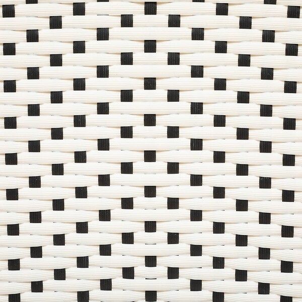 ATMOSPHERA - Chaise d'intérieur "Trecia" en rotin 48x56cm blanc - large