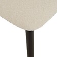 ATMOSPHERA - Lot de 2 Chaise en bois boucle "Sari" blanc pieds noirs - vignette