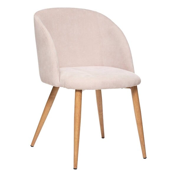 ATMOSPHERA - Chaise "Celeste" velours côtelé beige - large