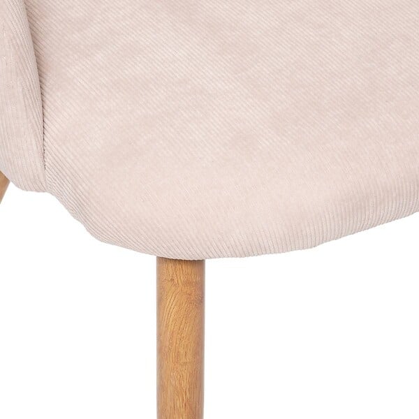 ATMOSPHERA - Chaise "Celeste" velours côtelé beige - large