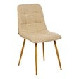 ATMOSPHERA - Chaise Sirac en Tissu Beige Lin L45xP55xH84 cm - vignette