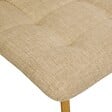 ATMOSPHERA - Chaise Sirac en Tissu Beige Lin L45xP55xH84 cm - vignette