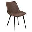 ATMOSPHERA - Chaise "Olwen" effet cuir marron - vignette