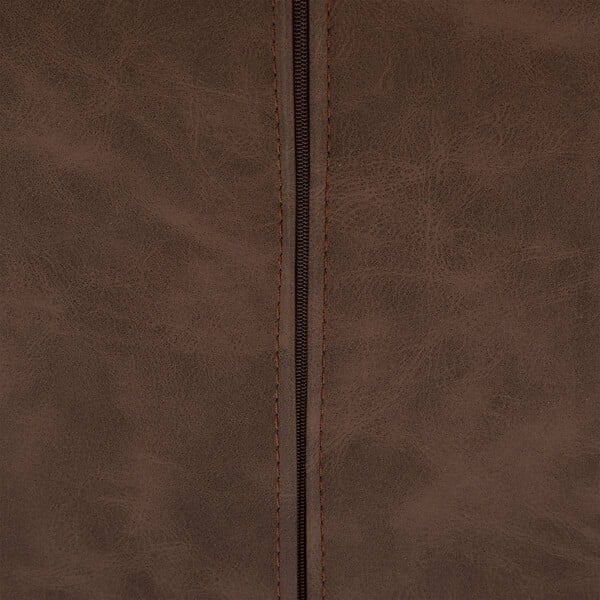 ATMOSPHERA - Chaise "Olwen" effet cuir marron - large