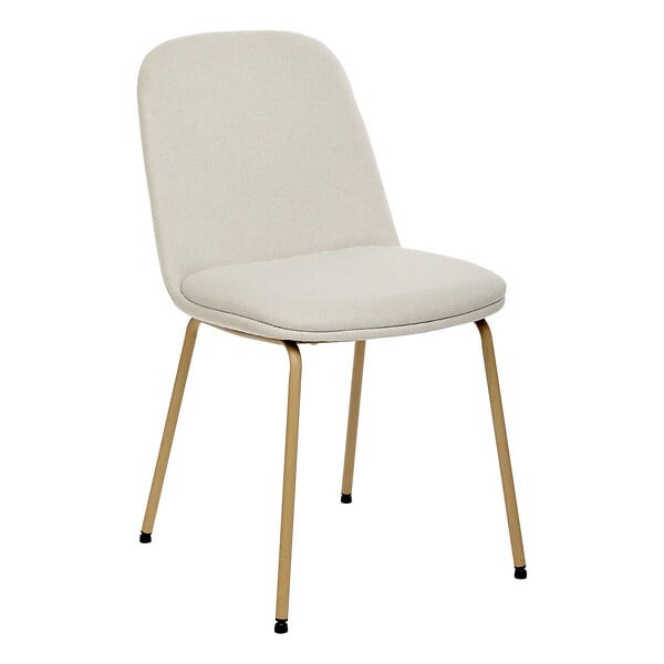 ATMOSPHERA - Chaise Neora en Tissu Crème L58xl46xH82 cm - large