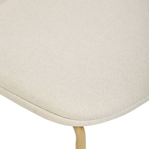 ATMOSPHERA - Chaise Neora en Tissu Crème L58xl46xH82 cm - large
