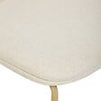 ATMOSPHERA - Chaise Neora en Tissu Crème L58xl46xH82 cm - vignette
