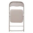 5 FIVE SIMPLY SMART - Chaise pliante beige en PVC - vignette