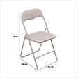 5 FIVE SIMPLY SMART - Chaise pliante beige en PVC - vignette
