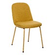 ATMOSPHERA - Chaise Neora en Tissu Jaune Ocre L58xl46xH82 cm - vignette