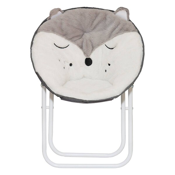 ATMOSPHERA - Fauteuil pliant renard 40x23cm blanc - large