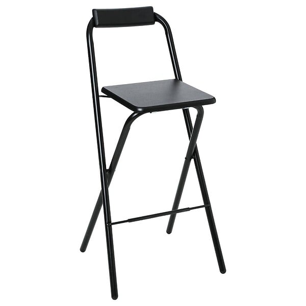 5 FIVE SIMPLY SMART - Chaise de bar pliante " louna" noir - large