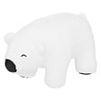 ATMOSPHERA - Pouf "Ours polaire" en bois 33x60cm blanc - vignette
