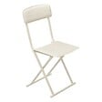ATMOSPHERA - Chaise pliante simili cuir beige - vignette