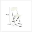 ATMOSPHERA - Chaise pliante simili cuir beige - vignette