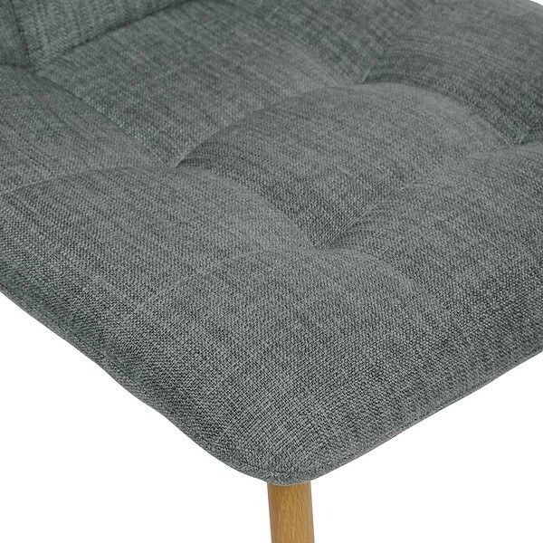 ATMOSPHERA - Chaise Sirac en Tissu Vert Tilleul L45xP55xH84 cm - large