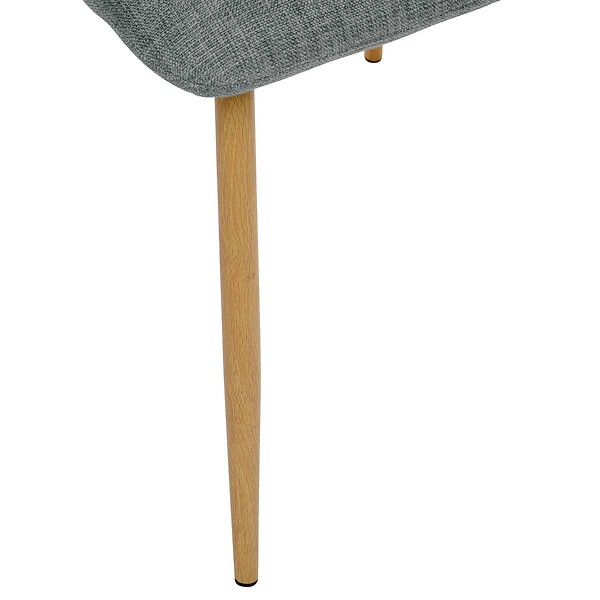 ATMOSPHERA - Chaise Sirac en Tissu Vert Tilleul L45xP55xH84 cm - large