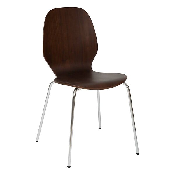 ATMOSPHERA - Chaise "Ouro" hévéa et noyer - large