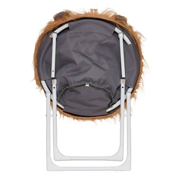 ATMOSPHERA - Fauteuil enfant pliant lion marron - large