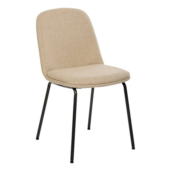 ATMOSPHERA - Chaise Neora en Tissu Beige L58xl46xH82 cm - large