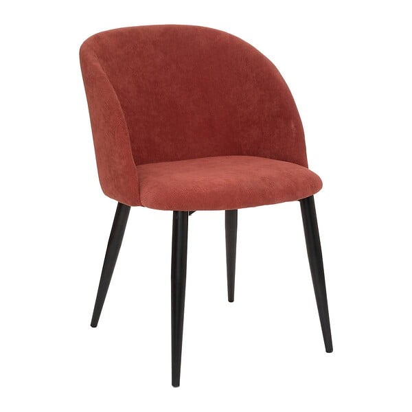 ATMOSPHERA - Fauteuil "Celeste" velours côtelé rose terracotta - large
