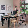 ATMOSPHERA - Chaise bistrot "Isak" hêtre noir - vignette