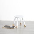 ATMOSPHERA - Tabouret enfant "Douceur" blanc - vignette