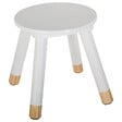ATMOSPHERA - Tabouret enfant "Douceur" blanc - vignette