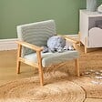 ATMOSPHERA - Fauteuil enfant Basile vert céladon en velours côtelé - vignette