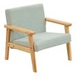 ATMOSPHERA - Fauteuil enfant Basile vert céladon en velours côtelé - vignette