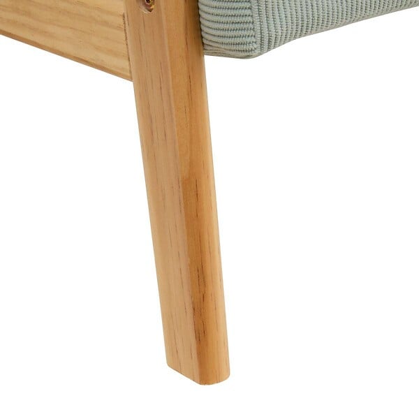 ATMOSPHERA - Fauteuil enfant Basile vert céladon en velours côtelé - large