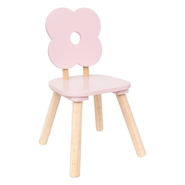 ATMOSPHERA - Chaise enfant fleur "Ally" rose - large