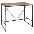 ATMOSPHERA - Table à manger bar "Edena" acacia métal L115cm - vignette