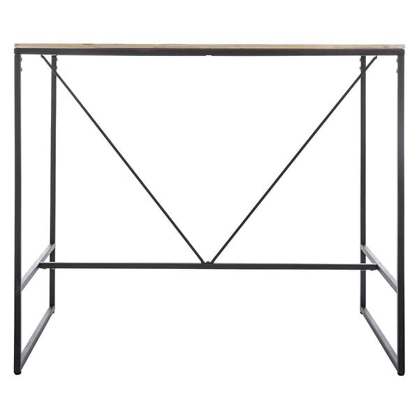 ATMOSPHERA - Table à manger bar "Edena" acacia métal L115cm - large