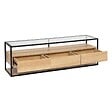 ATMOSPHERA - Meuble tv 3 tiroirs "Aldea" beige 160x50x40cm - vignette