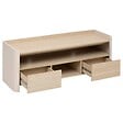 5 FIVE SIMPLY SMART - Meuble TV Roundy blanc ivoire et bois - vignette