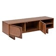 ATMOSPHERA - Meuble tv 2 portes "Nanda" marron 147x45,5x40cm - vignette