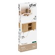 5 FIVE SIMPLY SMART - Buffet "Tasso" 3 portes L120cm effet bois naturel - vignette